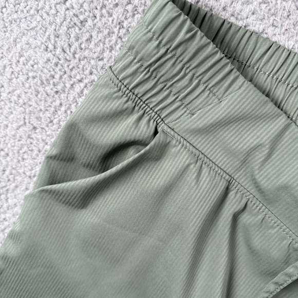 Eddie‎ Bauer Pants Womens L Stripe Track Jogger Ankle Pull On Stretch Green - Picture 7 of 16
